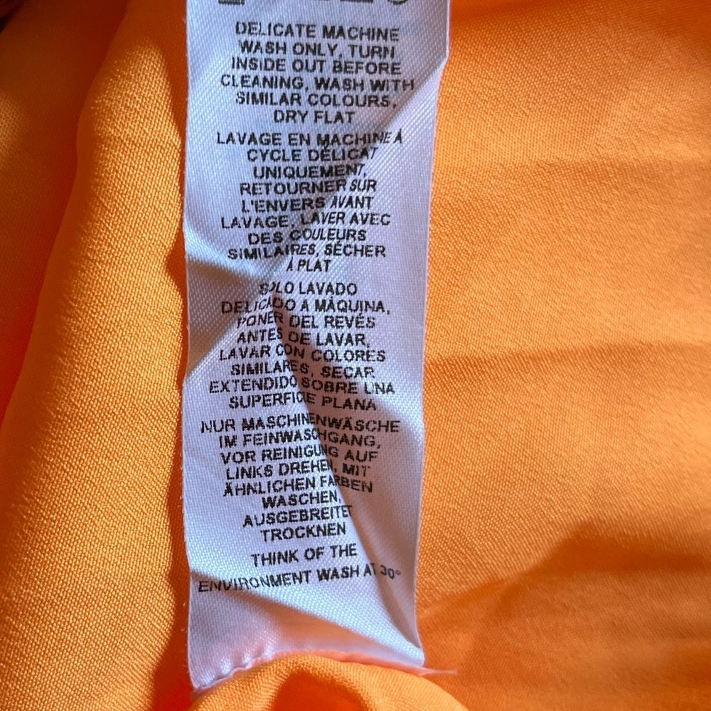 ASOS Bright Orange Sheer Over Slip Halter Maxi Dress - Picture 9 of 11